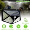 Solar Lights Outdoor Motion Sensor, Waterproof 3 Modes Security Wall Light for Garden Yard Patio Fence Garage