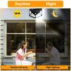 Solar Lights Outdoor Motion Sensor, Waterproof 3 Modes Security Wall Light for Garden Yard Patio Fence Garage