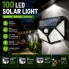 Solar Lights Outdoor Motion Sensor, Waterproof 3 Modes Security Wall Light for Garden Yard Patio Fence Garage