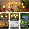 Solar Firefly Lights Outdoor, Swaying Starburst Garden Lights Waterproof, Solar Decor for Yard Patio Pathway, Gifts for Women
