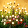 Solar Firefly Lights Outdoor, Swaying Starburst Garden Lights Waterproof, Solar Decor for Yard Patio Pathway, Gifts for Women
