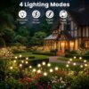 Solar Firefly Lights Outdoor, Swaying Starburst Garden Lights Waterproof, Solar Decor for Yard Patio Pathway, Gifts for Women