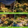 Solar Firefly Lights Outdoor, Swaying Starburst Garden Lights Waterproof, Solar Decor for Yard Patio Pathway, Gifts for Women