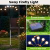 Solar Firefly Lights Outdoor, Swaying Starburst Garden Lights Waterproof, Solar Decor for Yard Patio Pathway, Gifts for Women