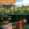 Solar Watering Can Lights Outdoor, Large Metal Hanging Lantern with Cascading Lights, Waterproof Retro Garden Decor for Yard Patio Pathway, Gift for Mom