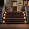 Solar Stair Lights Outdoor, Waterproof Step Lights for Deck Fence Porch Patio Pathway Stairs