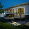 Solar Stair Lights Outdoor, Waterproof Step Lights for Deck Fence Porch Patio Pathway Stairs