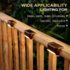 Solar Stair Lights Outdoor, Waterproof Step Lights for Deck Fence Porch Patio Pathway Stairs