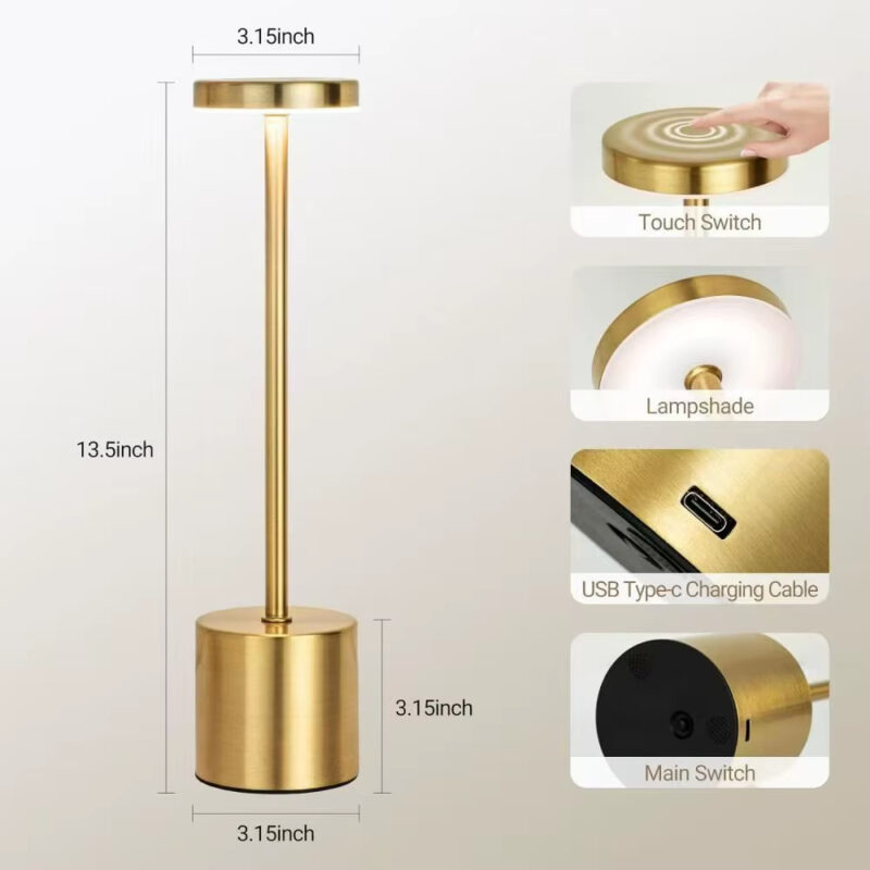 3 Colors LED Classic Table Lamp