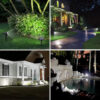 Solar Spot Lights Outdoor, Waterproof Adjustable Landscape Spotlights for Yard Garden Trees Pathway