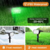 Solar Spot Lights Outdoor, Waterproof Adjustable Landscape Spotlights for Yard Garden Trees Pathway