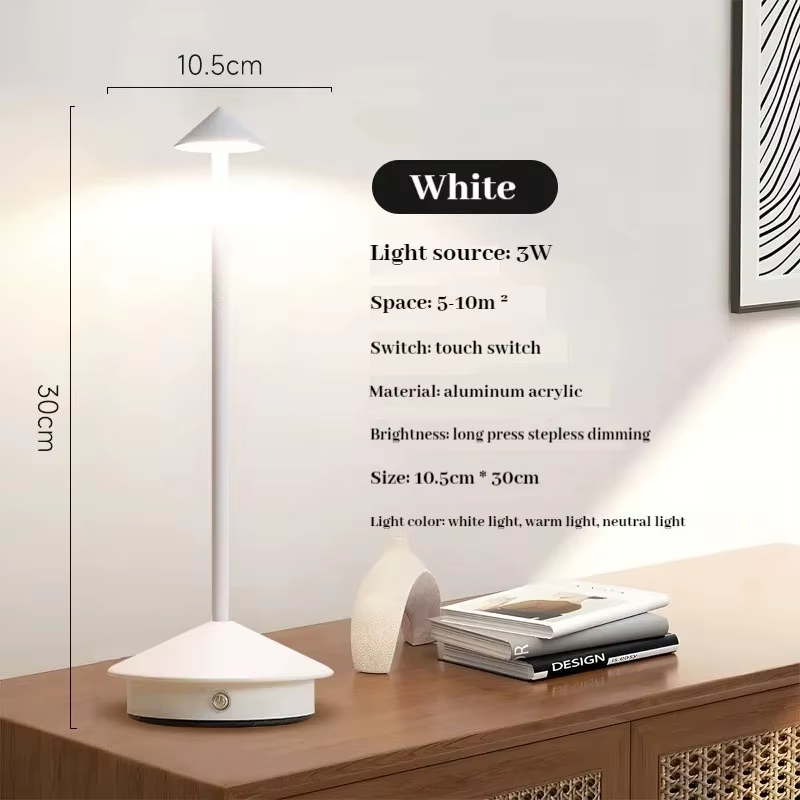 Creative Mushroom Cordless Rechargeable LED Table Lamp