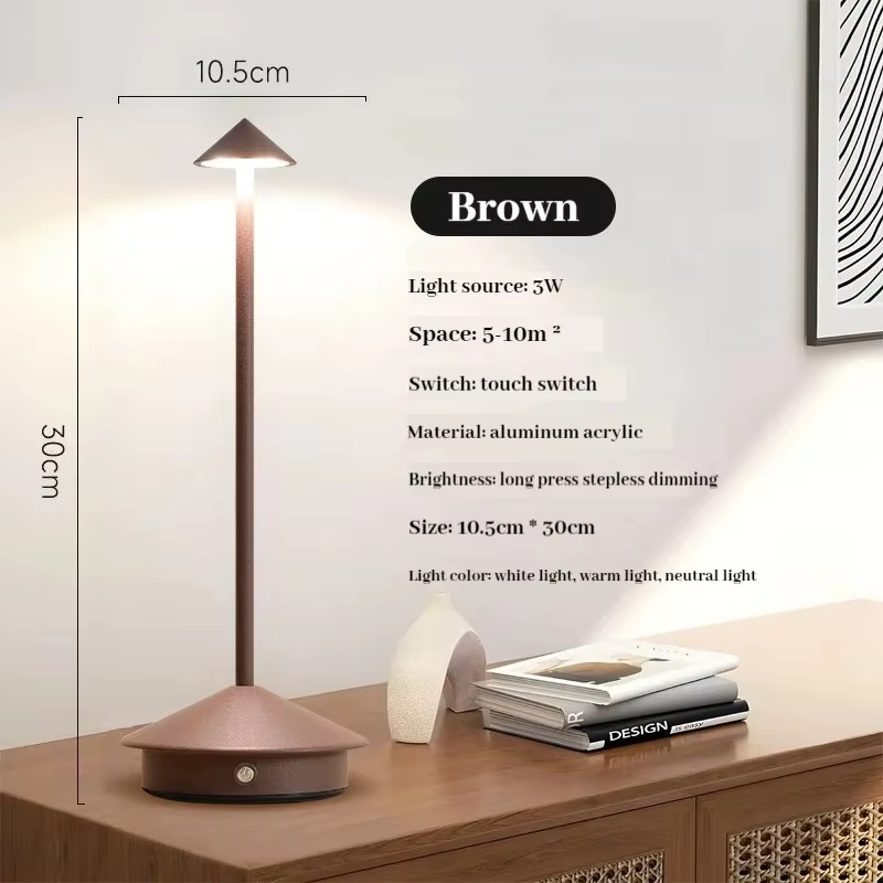 Creative Mushroom Cordless Rechargeable LED Table Lamp