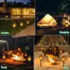 Solar Torch Lights Outdoor, Dancing Flame Flickering Flame Solar Lights, Waterproof Pathway Lights for Garden Yard Patio Landscape