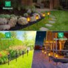 Solar Torch Lights Outdoor, Dancing Flame Flickering Flame Solar Lights, Waterproof Pathway Lights for Garden Yard Patio Landscape