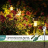 Solar Garden Lights Outdoor, Waterproof Solar Powered Lights for Yard Patio Landscape Pathway Walkway Decor