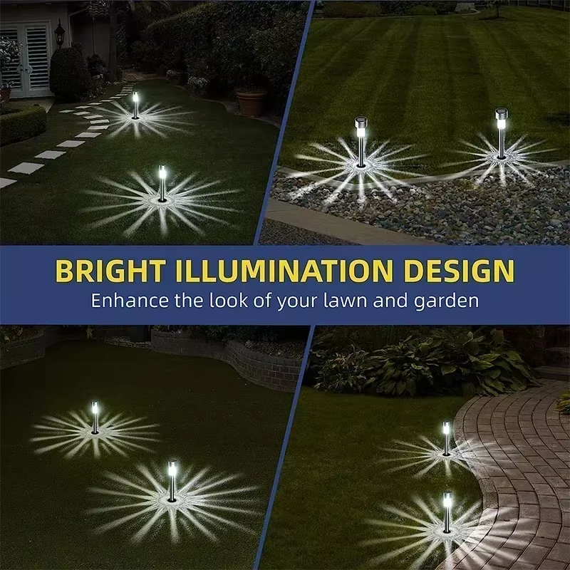 Solar Garden Lights Outdoor, Waterproof Solar Powered Lights for Yard Patio Landscape Pathway Walkway Decor