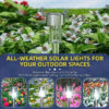 Solar Garden Lights Outdoor, Waterproof Solar Powered Lights for Yard Patio Landscape Pathway Walkway Decor