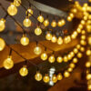 Solar Decorative String Lights Outdoor, 8 Modes Waterproof Solar Lights for Garden Patio Yard Deck Party Wedding Decor