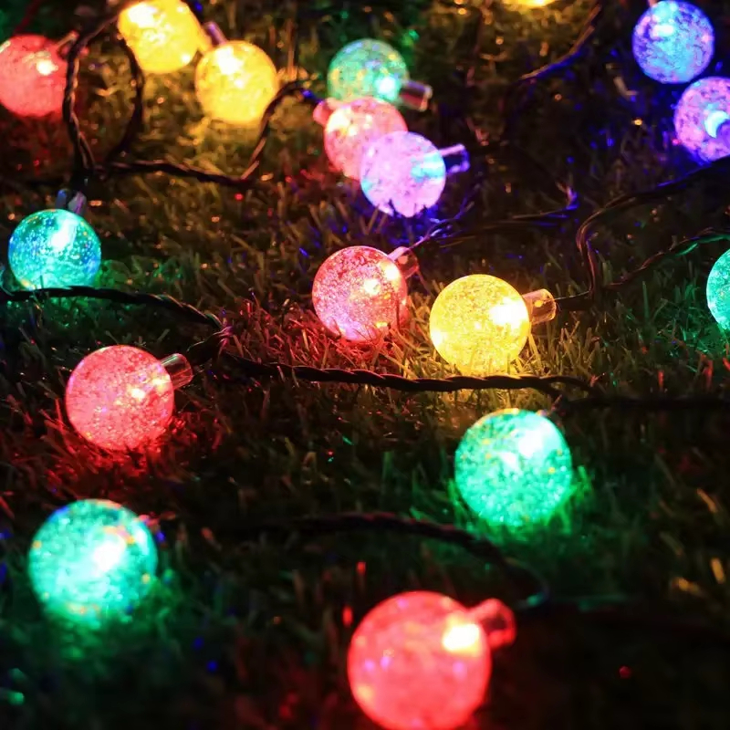 Solar Decorative String Lights Outdoor, 8 Modes Waterproof Solar Lights for Garden Patio Yard Deck Party Wedding Decor