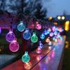 Solar Decorative String Lights Outdoor, 8 Modes Waterproof Solar Lights for Garden Patio Yard Deck Party Wedding Decor