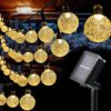Solar Decorative String Lights Outdoor, 8 Modes Waterproof Solar Lights for Garden Patio Yard Deck Party Wedding Decor