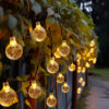 Solar Decorative String Lights Outdoor, 8 Modes Waterproof Solar Lights for Garden Patio Yard Deck Party Wedding Decor