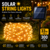 Solar String Lights Outdoor, 8 Modes Waterproof Solar Fairy Lights for Patio Garden Tree Wedding Decor