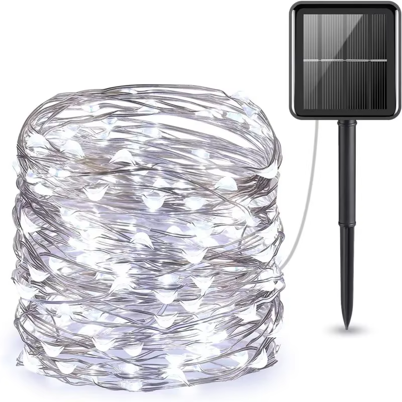 Solar String Lights Outdoor, 8 Modes Waterproof Solar Fairy Lights for Patio Garden Tree Wedding Decor