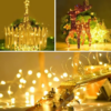 Solar String Lights Outdoor, 8 Modes Waterproof Solar Fairy Lights for Patio Garden Tree Wedding Decor