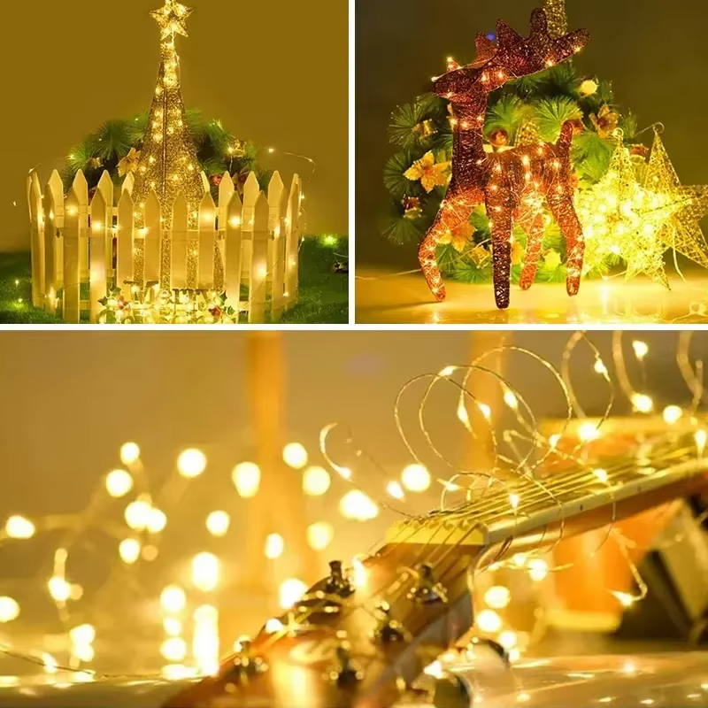 Solar String Lights Outdoor, 8 Modes Waterproof Solar Fairy Lights for Patio Garden Tree Wedding Decor
