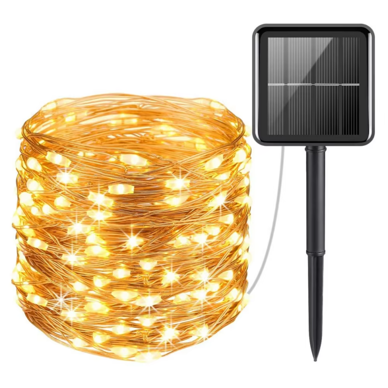 Solar String Lights Outdoor, 8 Modes Waterproof Solar Fairy Lights for Patio Garden Tree Wedding Decor