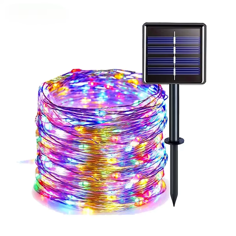 Solar String Lights Outdoor, 8 Modes Waterproof Solar Fairy Lights for Patio Garden Tree Wedding Decor