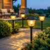 Solar Pathway Lights Outdoor, Waterproof Auto On/Off Solar Landscape Lights for Garden Yard Patio Walkway Driveway