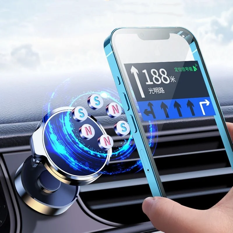 S175de17e716e463a8cfcb1c807b3f98fl.webp Round Foldable Magnetic Car Phone Mount