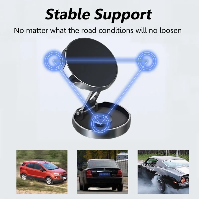 S2ac41590c38b4bb88079b4a3b2db7010H.webp Round Foldable Magnetic Car Phone Mount