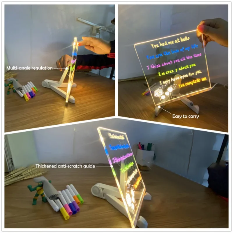 LED Note Board With Night Light