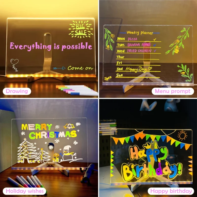LED Note Board With Night Light