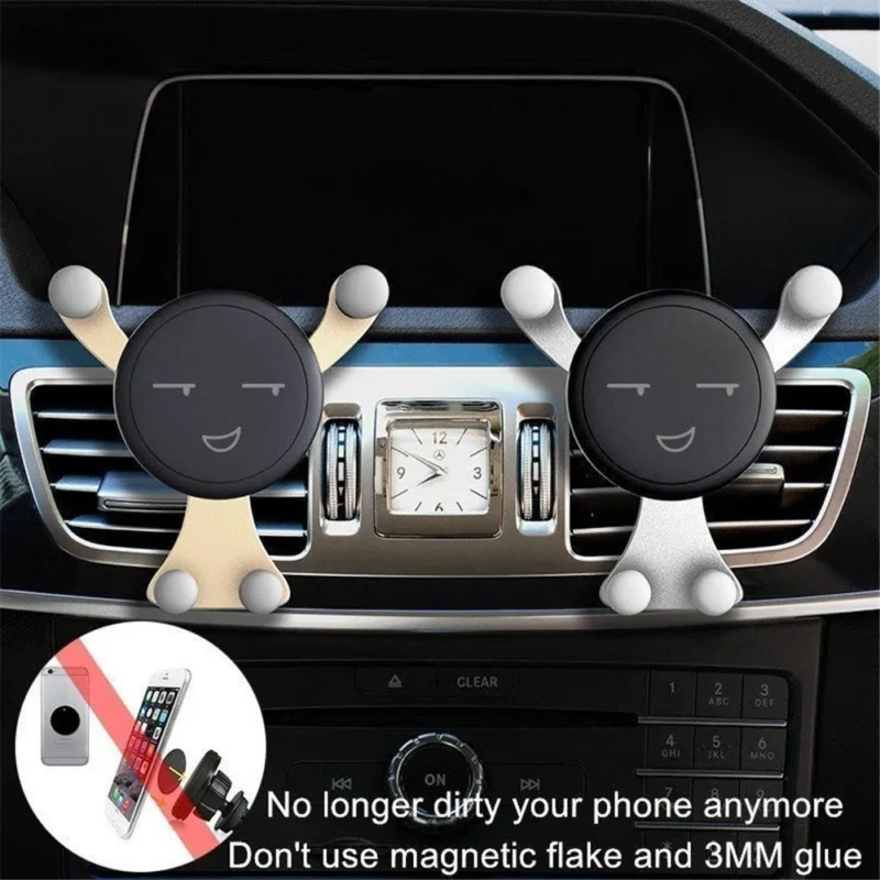 Smile Face Gravity Car Phone Mount
