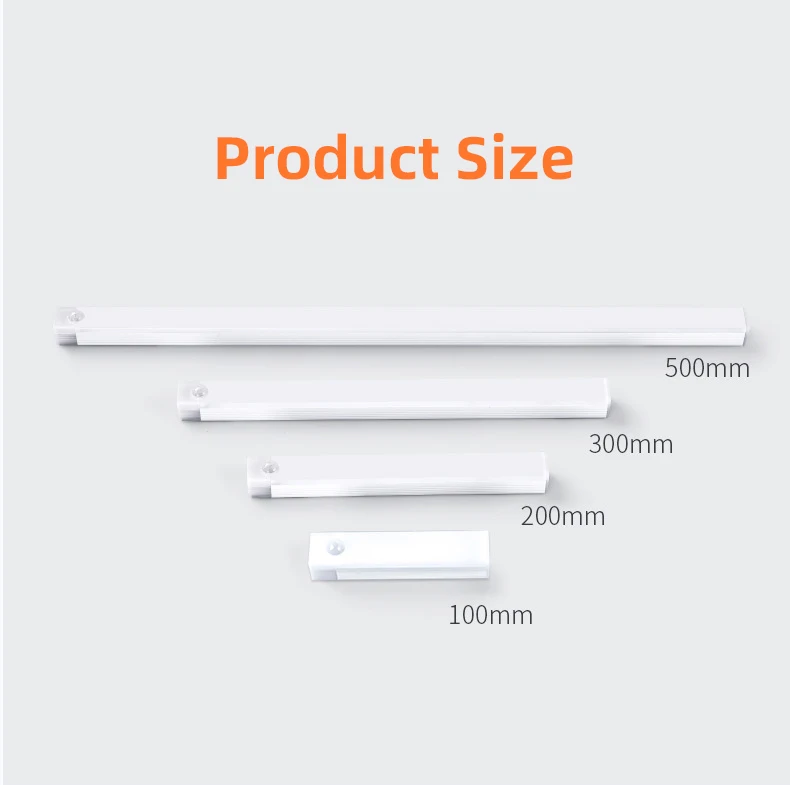 Rectangle Wireless LED Motion Sensor Night Light
