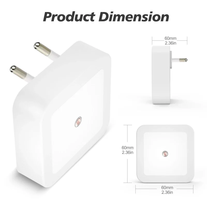 Square LED Portable Induction Night light