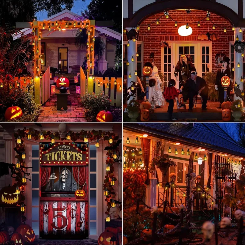 S8308b23ff3f748a4b40ba29fdcaeff50s.webp Solar Flame String Lights Outdoor, Flickering Flame Bulbs Waterproof Warm White Solar Powered Patio Lights for Garden Yard Halloween Party