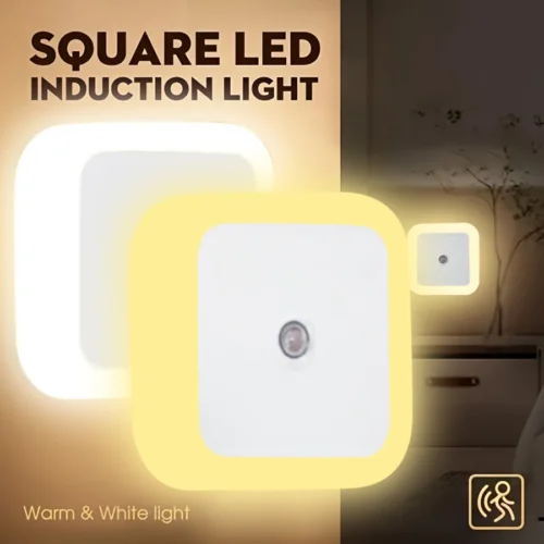 Square LED Portable Induction Night light