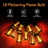 Sc5cba3c148ef40a89e2ccb44a23c9f6dl.webp Solar Flame String Lights Outdoor, Flickering Flame Bulbs Waterproof Warm White Solar Powered Patio Lights for Garden Yard Halloween Party