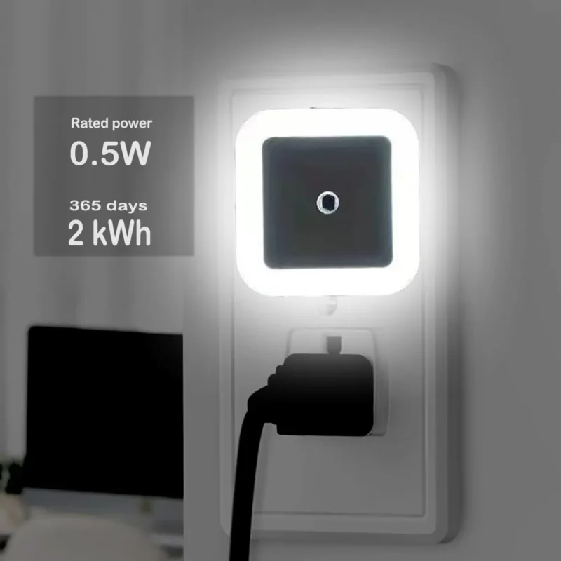 Square LED Portable Induction Night light