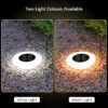 Solar Ground Lights Outdoor, Waterproof Flat Disc Light Landscape Lighting for Pathway Yard Garden Driveway Lawn