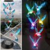 Solar Hummingbird Lights Outdoor, Color Changing Waterproof Solar Bird Stake Lights for Garden Yard Patio Lawn Pathway Decor, Gifts for Mom Women