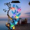 Solar Hummingbird Lights Outdoor, Color Changing Waterproof Solar Bird Stake Lights for Garden Yard Patio Lawn Pathway Decor, Gifts for Mom Women