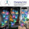Solar Hummingbird Lights Outdoor, Color Changing Waterproof Solar Bird Stake Lights for Garden Yard Patio Lawn Pathway Decor, Gifts for Mom Women