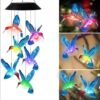 Solar Hummingbird Lights Outdoor, Color Changing Waterproof Solar Bird Stake Lights for Garden Yard Patio Lawn Pathway Decor, Gifts for Mom Women